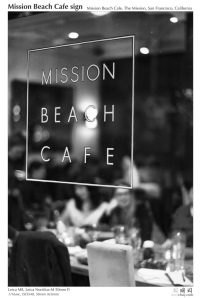 Mission Beach Cafe sign, photo by tychay